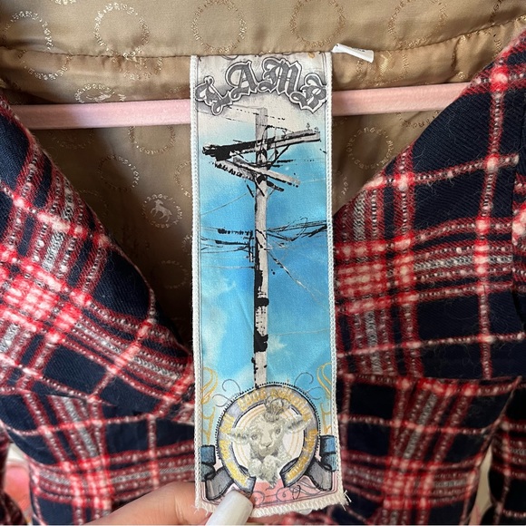 L.A.M.B Plaid Blazer Jacket Size 0 - Picture 2 of 8